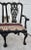 Chippendale Vintage Chippendale Style Bench Settee Carved Fretwork Black Two Seater Chair For Sale - Image 3 of 13