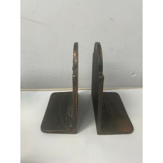 Metal Pair of 1980s Cast Iron Lighthouse Bookends For Sale - Image 7 of 7