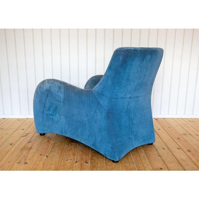 Set of Art Deco Style Loge Lounge Chair and Ottoman by Gerard van den Berg for Montis, 1980s For Sale - Image 6 of 18