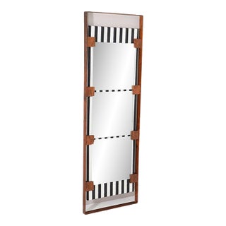 1960s Tall Modernist Italian Mirror For Sale