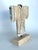 Postmodern Vintage 1980's Tessellated Stone & Brass Decorative Kimono Sculpture by Maitland Smith For Sale - Image 3 of 11