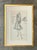 Vintage Framed Phillipe Venet Fashion Illustration For Sale - Image 11 of 12