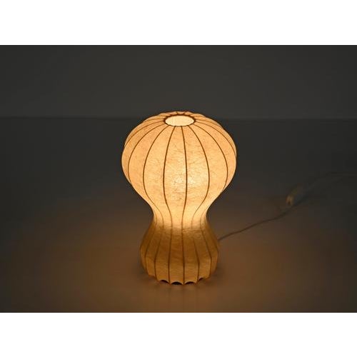 Beige Gatto Cocoon Table Lamps by Castiglioni for Flos, Italy, 1960s, Set of 2 For Sale - Image 12 of 16