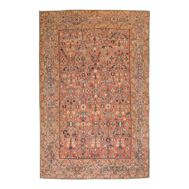 Antique Zabihi Collection Persian Mahal Rug - 6'9" x 10'1" For Sale