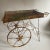 Tan Vintage French Metal Garden Flower Cart For Sale - Image 8 of 8