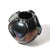 Mid-Century Hand-Blown Murano Iridescent & Black Glass Vase W/ Sculptural Detail For Sale - Image 4 of 14
