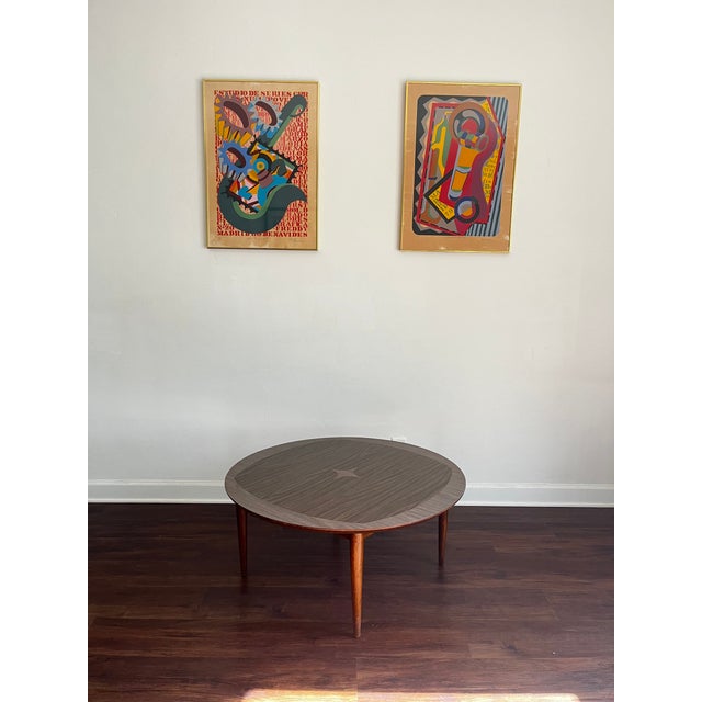 Mid-Century Modern Coffee Table With a Unique Triangular / Surfboard Shape. For Sale - Image 10 of 10