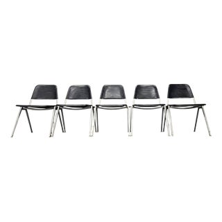 Mid-Century Knoll Stackable Chairs by Don Albinson, 1970s, Set of 5 For Sale
