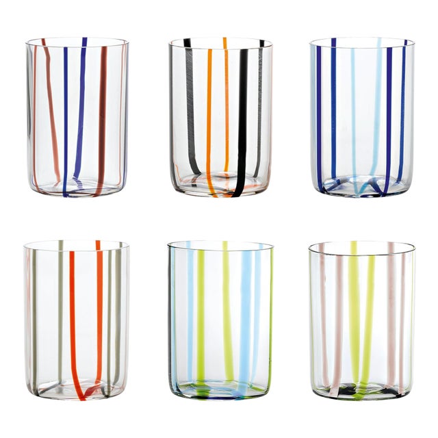 Tirache Tumbler in Assorted - Set of 6 For Sale