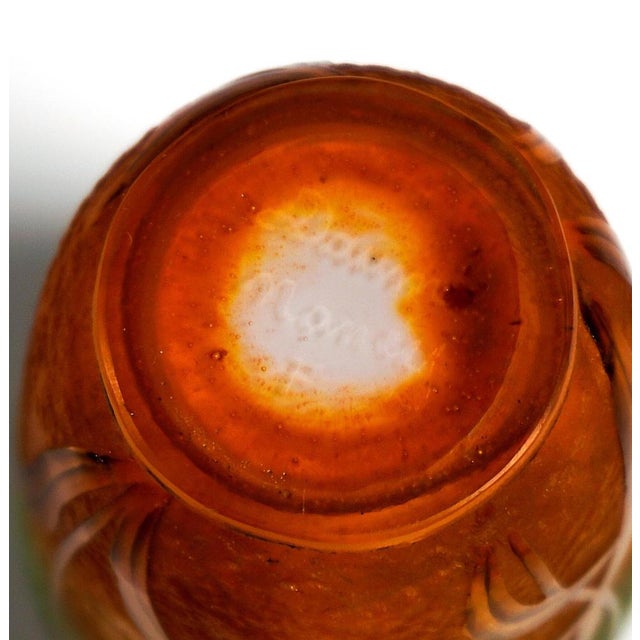 Art Nouveau Cameo Tulips Vase with Gilding from Daum Nancy, France, 1900s For Sale - Image 6 of 7