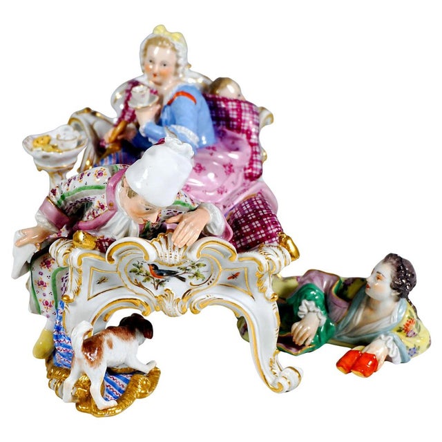 Figurine by J.J. Kaendler for Meissen, Germany, 1870 For Sale - Image 10 of 10