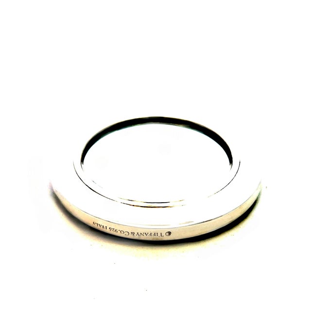Italian Tiffany & Co Estate Fashion Tulip Hand Mirror Sterling Silver 74.78 Grams For Sale - Image 3 of 9