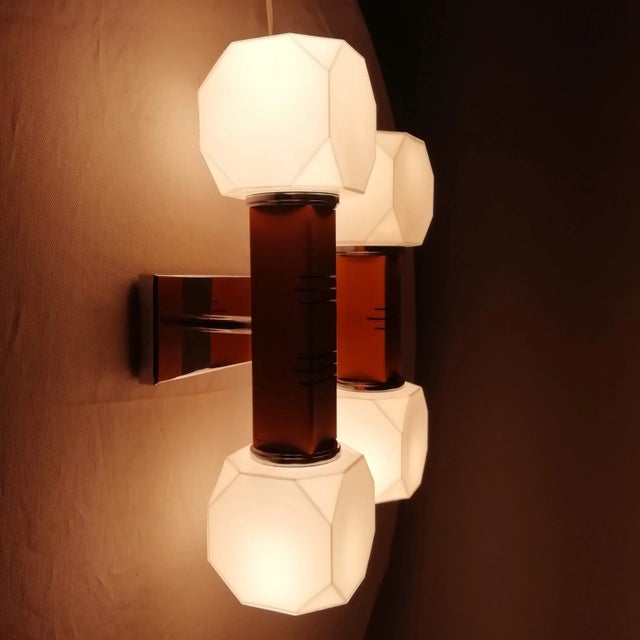 Orange Wall Light by Gaetano Sciolari, Italy, 1970s For Sale - Image 8 of 15