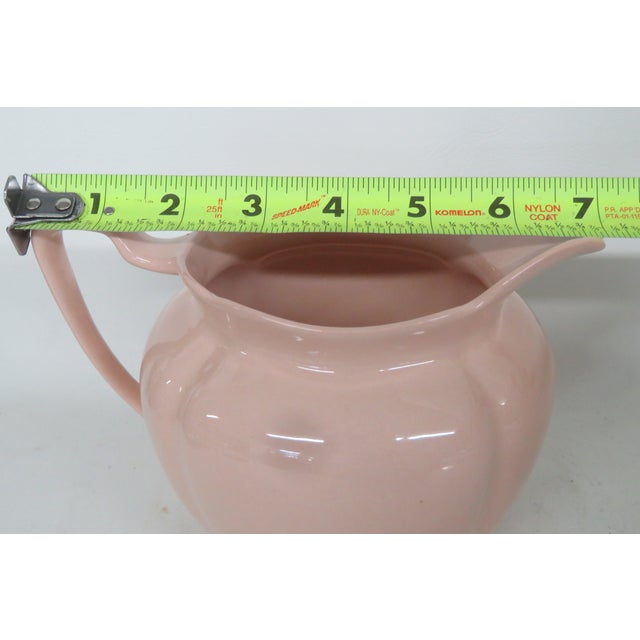 Ceramic Rosedawn by Johnson Brothers Mid Century Peach Pitcher Jug 4607b For Sale - Image 7 of 10