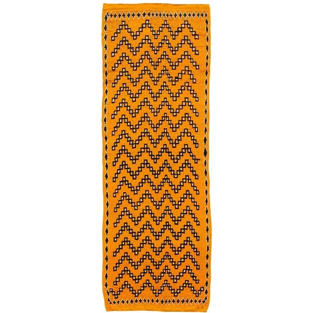 2010s 21st Century Modern Orange Moroccan Tribal Runner For Sale - Image 5 of 5