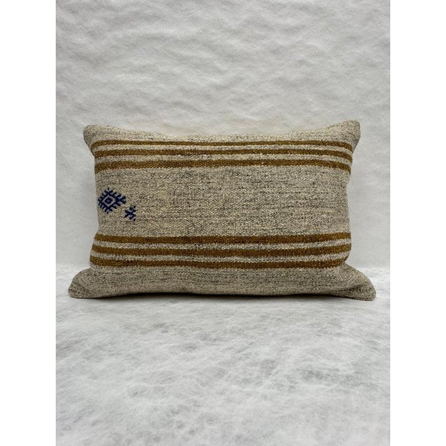 Turkish Hemp Pillow Cushion Natural Beige Brown Pillow Cushion Cover 16" x 24" #30199 Enhance your home decor with our...