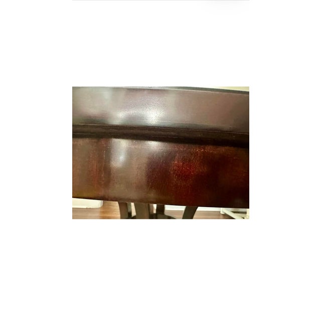 Mahogany Round Dining Table For Sale - Image 9 of 12