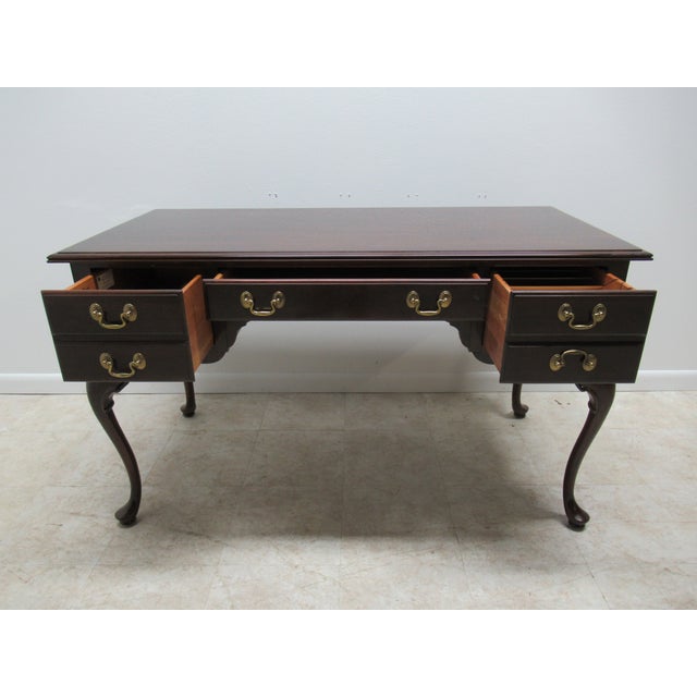 1990s Chippendale Ethan Allen Georgian Court Writing Desk ...