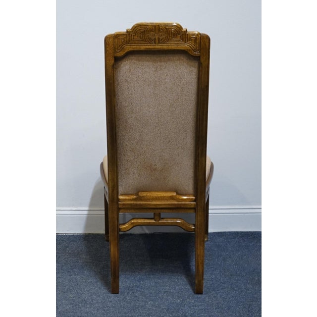Bernhardt Furniture Solid Walnut Asian Chinoiserie Style Dining Side Chair For Sale In Kansas City - Image 6 of 9