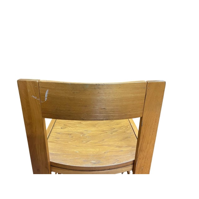 Vintage Thonet Maple Saddle Seat Chair’s - Set of 8 For Sale - Image 12 of 12