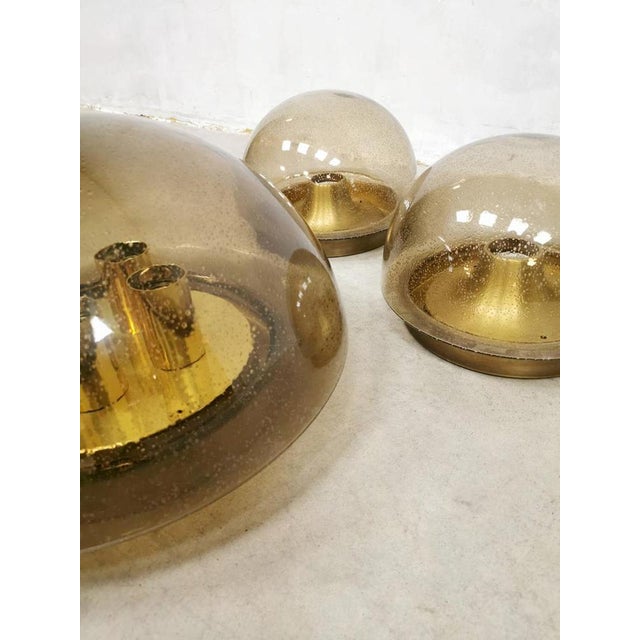 Mid-Century Modern Mid-Century Modern Ceiling Lamp from Glashütte Limburg, 1960s For Sale - Image 3 of 6