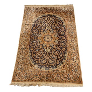 Asian Rug in Cotton and Wool For Sale