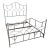 Queen Size Claudio Rayes Iron Bed Frame, Model 24 For Sale