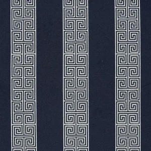 Schumacher Maiandros Weave Fabric in Indigo