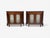 Traditional English Regency, Demilune Cabinets, Mahogany, Brass, Fabric, England, 20th C. For Sale - Image 3 of 14