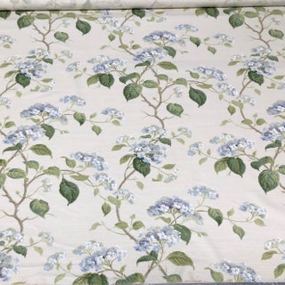 Colefax & Fowler F3829-03 Summerby Lilacs Hydrangea Blue Lavender Floral Fabric - 3 Yards For Sale