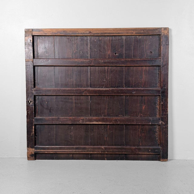 Wood Japanese Wooden Wall Panels, 1890, Set of 2 For Sale - Image 7 of 18