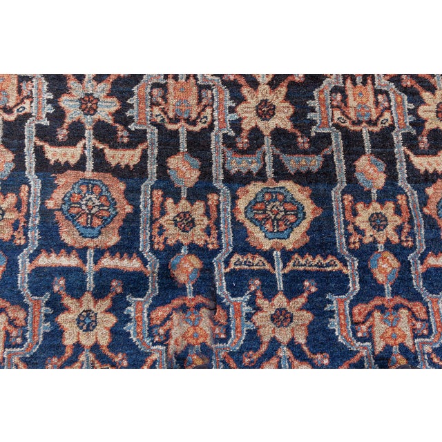 Persian Fine Antique Persian Feraghan Botanic Hand Knotted Wool Rug For Sale - Image 3 of 9