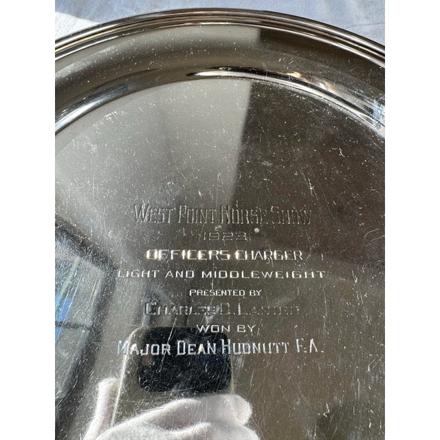 American 1920s Black Starr & Frost Sterling Silver Charger Tray, Model Ad S-17 ~ 12 Inch For Sale - Image 3 of 10