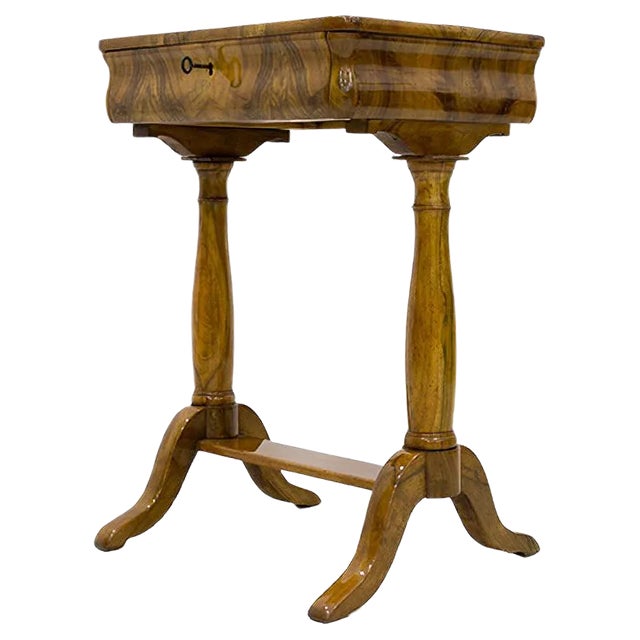 Antique Biedermeier Side Table, 1830s For Sale