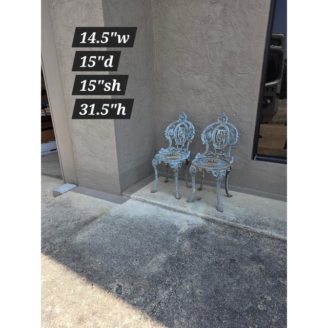 Victorian Style Garden Table and Chair Set For Sale - Image 17 of 18