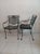 Mid-Century Modern Vintage Metal Russell Woodard Salterini Style Patio Garden Chair Green Set of 3 For Sale - Image 3 of 9