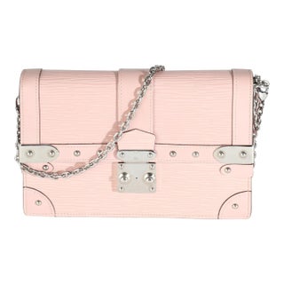 Rose Ballerine Epi Trunk Chain Wallet For Sale