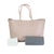 Early 21st Century Alexander McQueen Pink Saffiano Leather Tote Shoulder Bag For Sale - Image 5 of 12