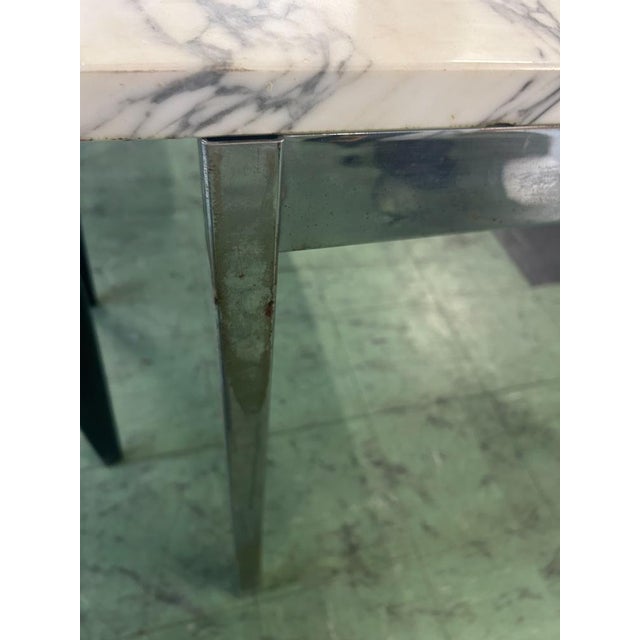 1960s Marble and Metal Table attributed to Florence Knoll, 1960 For Sale - Image 5 of 11