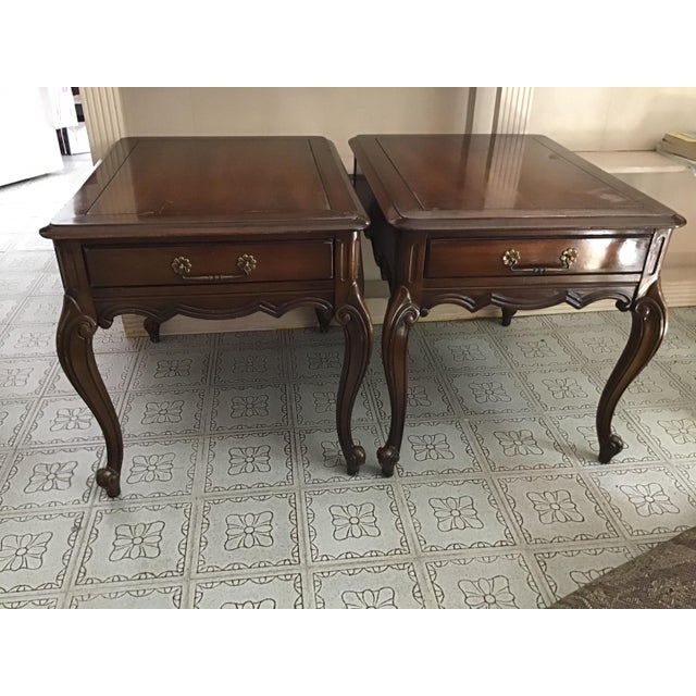 French Provincial Wooden End Tables the Rockwood Collection by Weiman