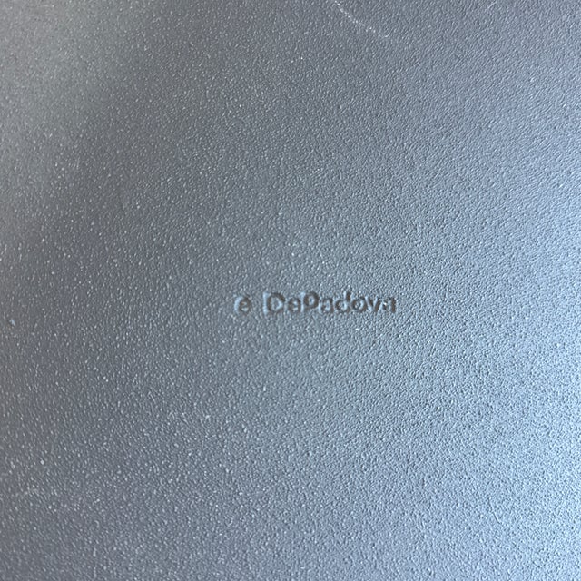 1990s Lousiana Leather Lounge Chair With Ottoman by Vico Magistretti for De Padova For Sale - Image 9 of 9