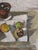 1945 Mid-Century Modern 'Citrus & Pot' Vintage Swedish Expressive Still Life Swedish Oil Painting, Framed For Sale - Image 11 of 13