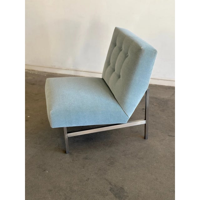 1970s Armless Lounge Chair Attributed to Florence Knoll For Sale - Image 12 of 12