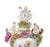 Metal 19th Century Meissen Rococo Style Flower-Encrusted Covered Urns From Germany For Sale - Image 7 of 13