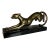 Vintage 1987 Solid Brass Panther Sculpture on Black Base – 23” Long, 14.8 LBS For Sale