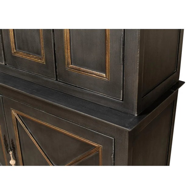 2020s Provincial Painted Tall Bookcase - Grey For Sale - Image 5 of 12