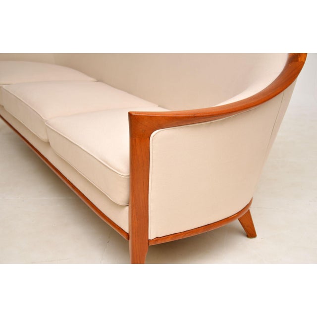 Vintage Swedish Teak Sofa attributed to Bertil Fridhagen, 1960s For Sale - Image 12 of 13