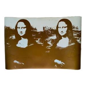 1993 Andy Warhol Estate "Two Golden Mona Lisas - 1980" Extra Large Vintage Pop Art Lithograph Print