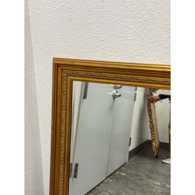 Windsor Art & Mirror Company Custom Antique Gold Finish Wall Mirror, Circa 2000 For Sale - Image 10 of 12