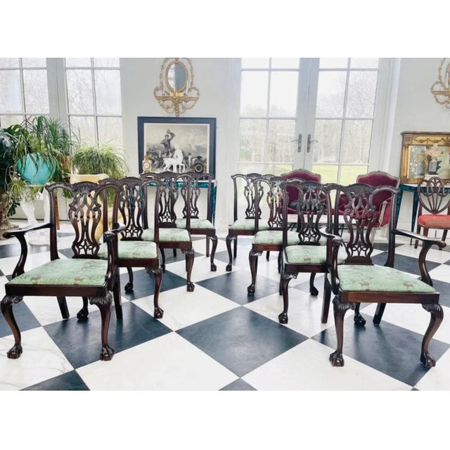 Late 19th Century Set of 8 Chippendale Chairs For Sale - Image 11 of 11